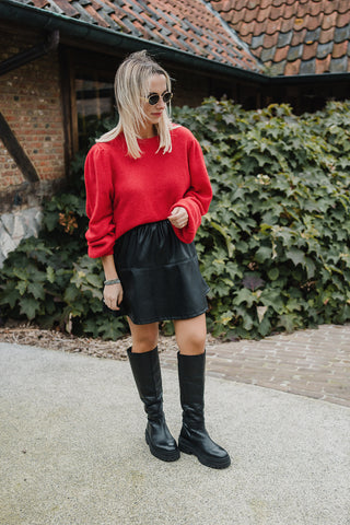 Abigail Knit Red