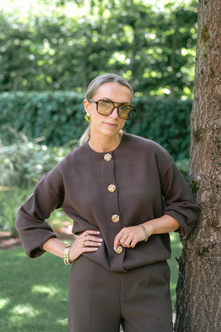 Adeluna Cardigan Brown