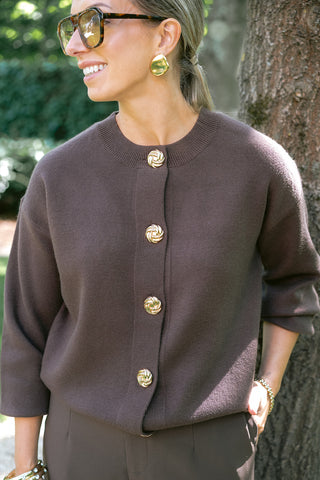 Adeluna Cardigan Brown