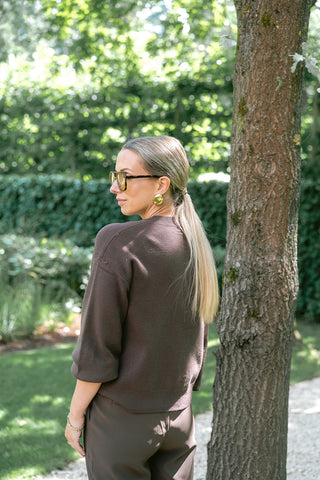 Adeluna Cardigan Brown