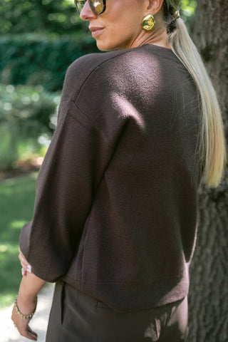 Adeluna Cardigan Brown