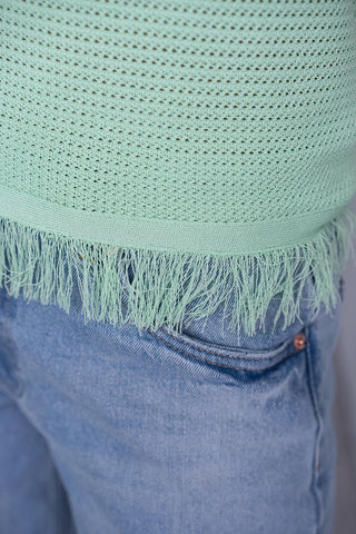 Aiden Knitted Top Green