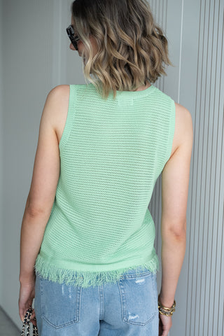 Aiden Knitted Top Green