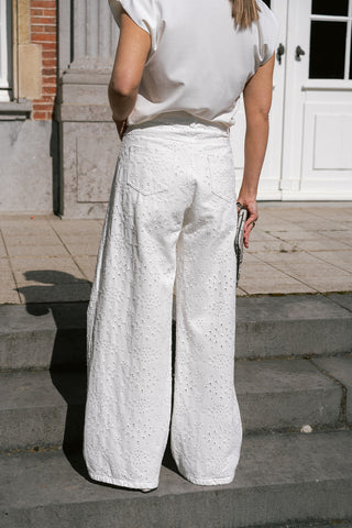 Ajour Trousers White