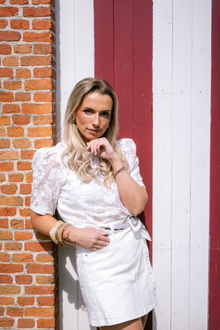 Alexia Top White