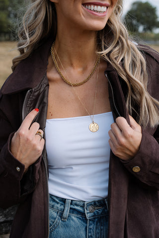 Lily Bomber Jacket Brown