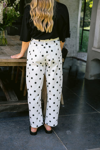 Manon Trousers White Polkadot