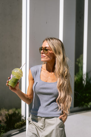 Amandy Knit Top Grey