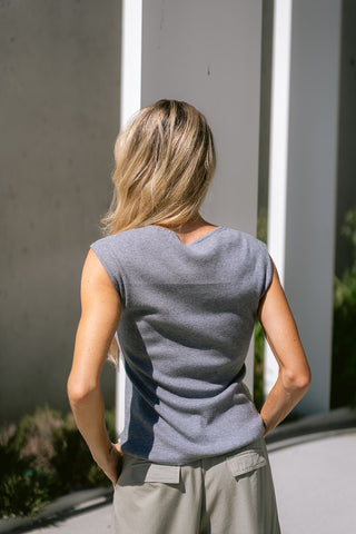 Amandy Knit Top Grey