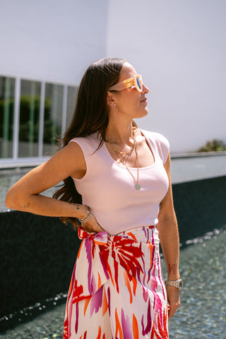 Amandy Knit Top Pink