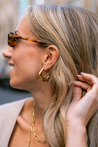 Evelinaa Earrings Gold