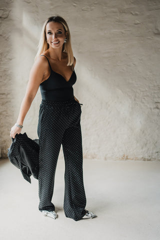 Amara Strass Trousers Black