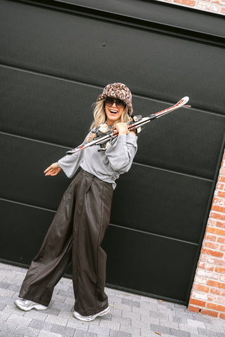Ambrelle Wide Pants Brown
