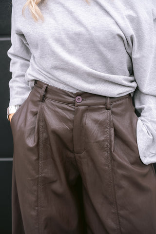 Ambrelle Wide Pants Brown