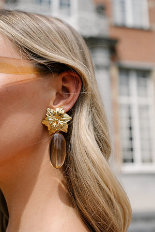 Amelie Earrings Beige