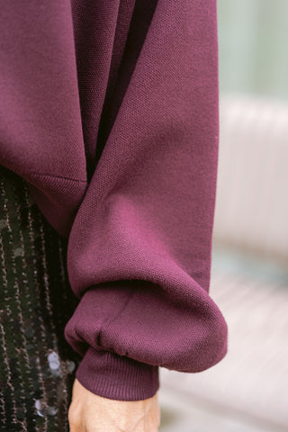 Ami Knit Polo Burgundy