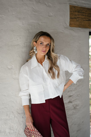 Amine Blouse White