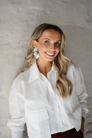 Amine Blouse White