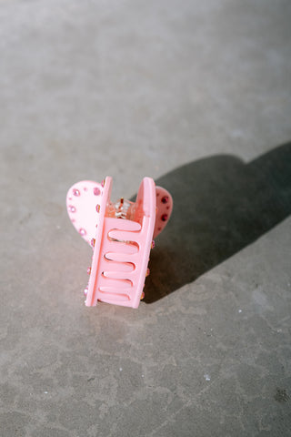 Amore Hair Clip Pink