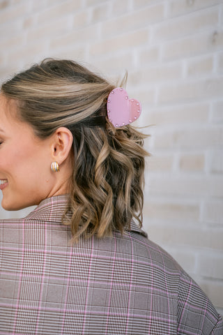 Amore Hair Clip Pink