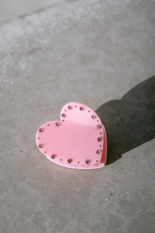 Amore Hair Clip Pink