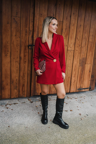 Anaelle Playsuit Red