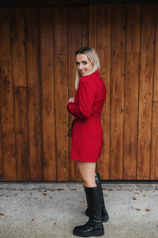 Anaelle Playsuit Red