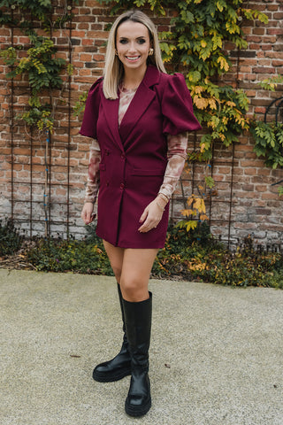 Apollo Dress Burgundy