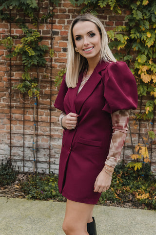 Apollo Dress Burgundy