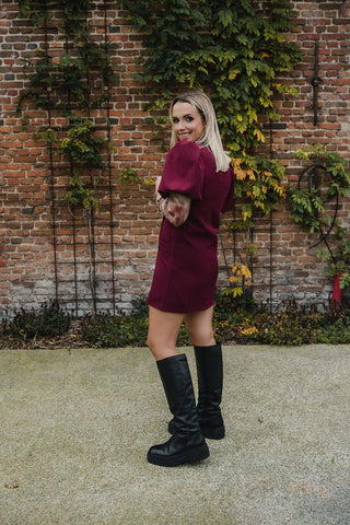 Apollo Dress Burgundy