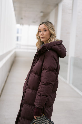 Arie Coat Burgundy
