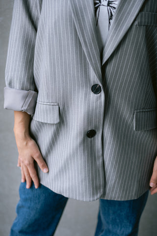 Arle Oversized Blazer Grey