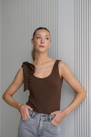 Aryan Bodysuit Brown