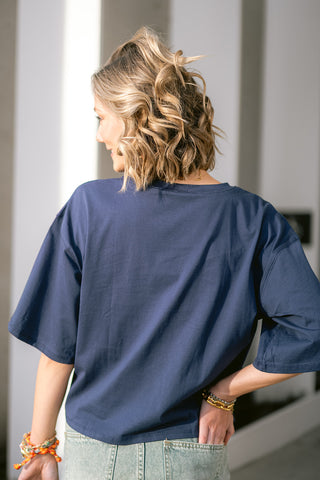 Astrae Oversized T-shirt Blue