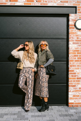 Azoryn Snake Skirt Brown