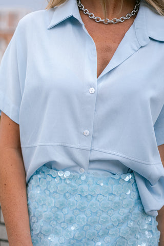 Babetje Blouse Light Blue