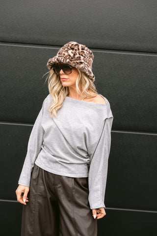 Baku Faux Fur Hat Leopard