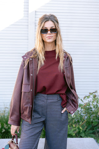 Ballie Oversized T-shirt Burgundy