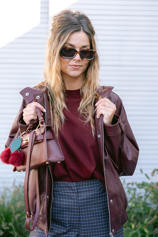 Ballie Oversized T-shirt Burgundy