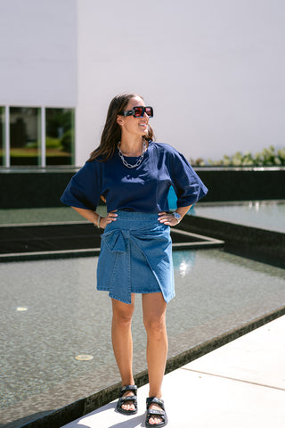 Ballie Oversized T-shirt Navy