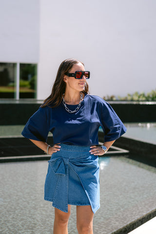 Ballie Oversized T-shirt Navy