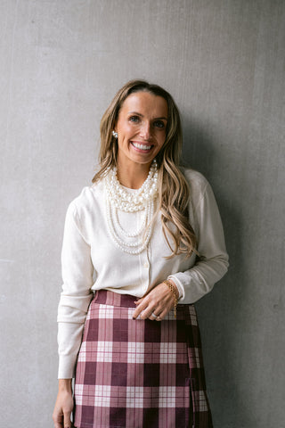 Bamsie Cardigan White