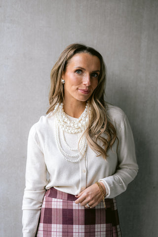 Bamsie Cardigan White