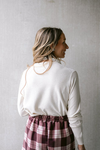 Bamsie Cardigan White