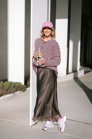 Battista Sweater Striped Pink