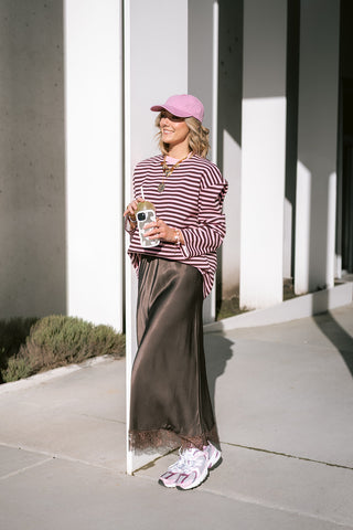 Battista Sweater Striped Pink