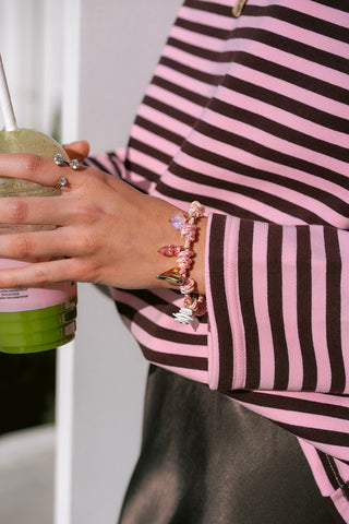 Battista Sweater Striped Pink