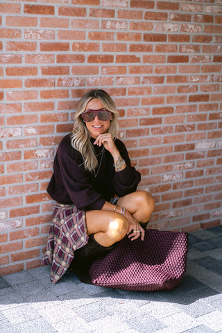 Beatrice Long Sleeve Pullover Burgundy