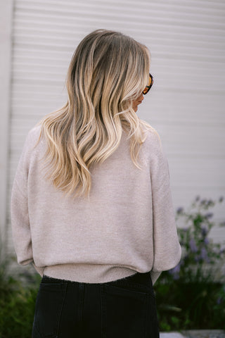Beatrice Long sleeve Pullover Creme