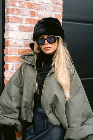 Benedicte Hat Faux Fur Black
